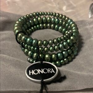 Honora Green Pearl Bracelet